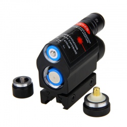 Taktická svítilna s laserem na 11mm a 22mm (2)