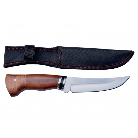 Lovecký nůž rosewood Black stripe s nylonovým pouzdrem