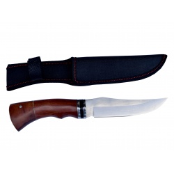 Lovecký nůž rosewood Black stripe 2 s nylonovým pouzdrem (1)
