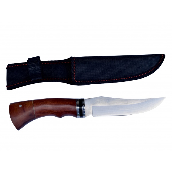 Lovecký nůž rosewood Black stripe 2 s nylonovým pouzdrem