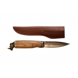 Lovecký nůž Rhino s koženým pouzdrem (1)