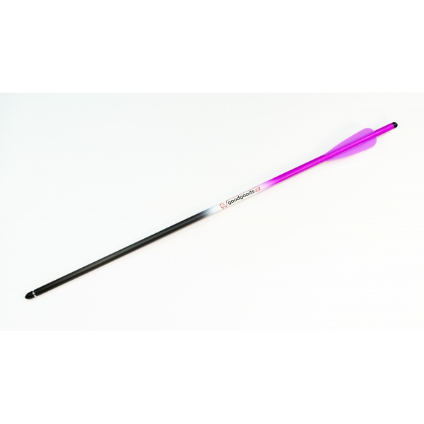 Šíp karbonový 16" do kuše s výměnným hrotem 9mm x 40,6cm fialový Šíp karbonový 16" do kuše s výměnným hrotem 9mm x 40,6cm fialový