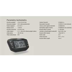 Profesionální GPS měřič motohodin, rychlosti, teploty, tachometr, napětí, servisní pro (4)