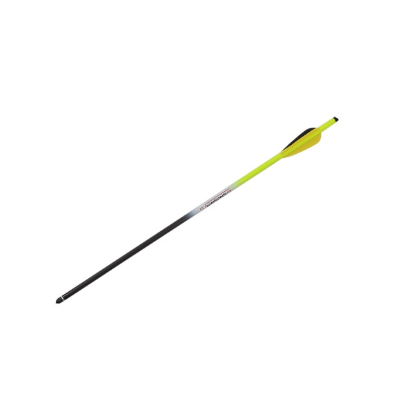 Šíp karbonový 22" do kuše s výměnným hrotem 9mm x 55,8cm žlutý Šíp karbonový 22" do kuše s výměnným hrotem 9mm x 55,8cm žlutý