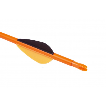 Goodgoods oranžový karbonový šíp do luku 28" průměr 6 mm plastové letky