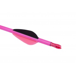 Goodgoods růžový karbonový šíp do luku 28" průměr 6 mm plastové letky(3)