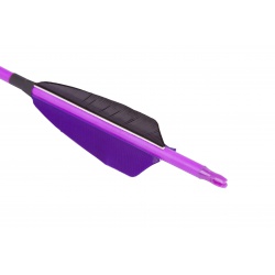 Goodgoods fialový karbonový šíp do luku 32" průměr 7 mm krocaní peří(3)