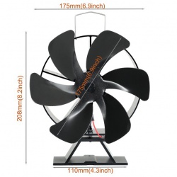 Ventilátor na kamna a krby EKOVENT 65-300 °C ROUND 6 extra výkonný(5)