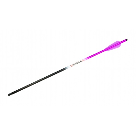 Šíp karbonový 18" do kuše s výměnným hrotem 9mm x 45,7cm fialový