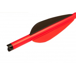 Šíp karbonový 18" do kuše s výměnným hrotem 9mm x 45,7cm červený(4)