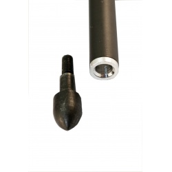 Šíp karbonový 18" do kuše s výměnným hrotem 9mm x 45,7cm červený(6)