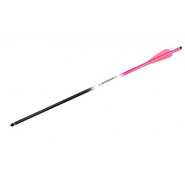 Šíp karbonový 16" do kuše s výměnným hrotem 9mm  x 40,6cm růžový