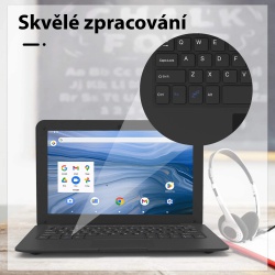 Netbook s Androidem Droid 10,1“ 4/128 GB klávesnice (8)