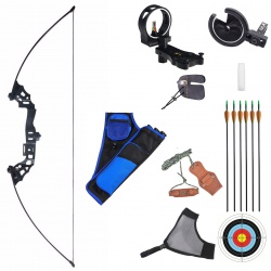 Skládací dlouhý luk Marlin Black 40 lbs set s příslušenstvím 51"
