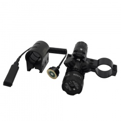 Laserový zaměřovač LaserSco Profi zelený na 22mm sada montáží(5)