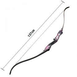 Luk reflexní 30lb skládací 56" Fisherman pink(1)