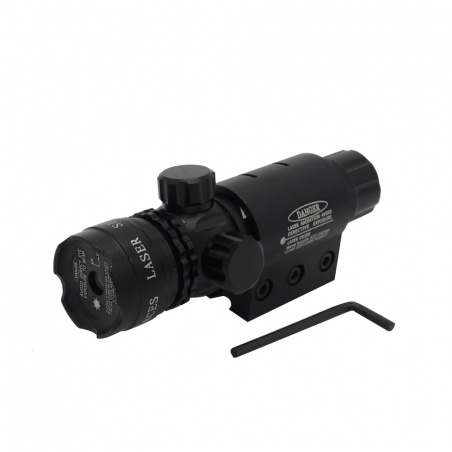 Laserový zaměřovač LaserSco červený dálkové spínací tlačítko na 11mm