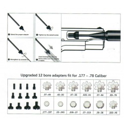 Výkonný kolimační nastřelovací laser do hlavně .177 - .78 XL zelený (2)