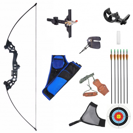 Skládací dlouhý luk Marlin Black 40 lbs 51" set s bohatým příslušenstvím