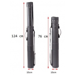 Výsuvný plastový toulec na šípy tubus na výkresy a mapy 76-124 cm (2)