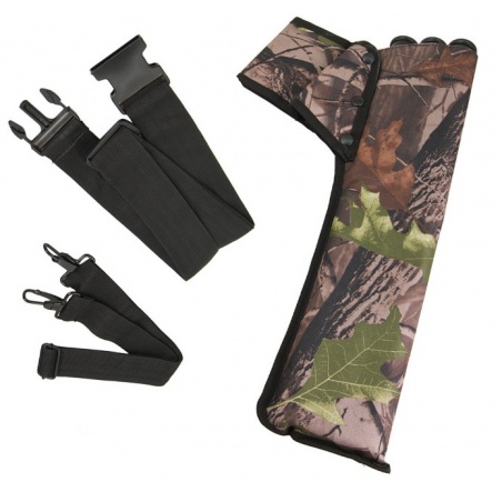 Zádový a opaskový toulec na šípy camo