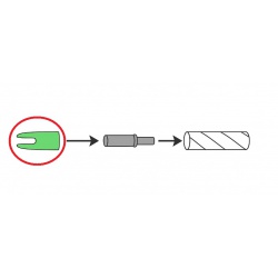 Končík asymetrický PIN Nock 1 zelený S (2)