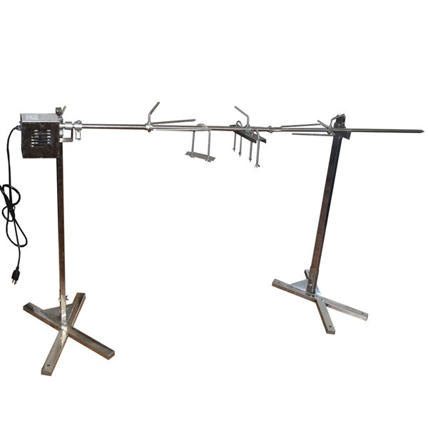 Grilovací rožeň set s motorem a stojanem 150 cm 70 kg 