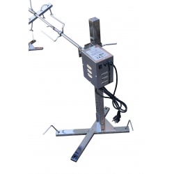 Grilovací rožeň set s motorem a stojanem 150 cm 70 kg 