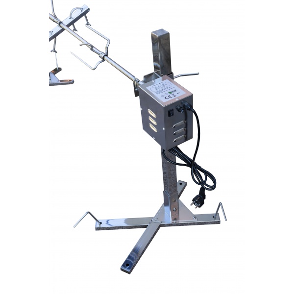 Grilovací rožeň set s motorem a stojanem 150 cm 70 kg 