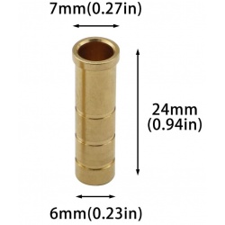 Mosazný insert šípu Brass ID 6,2 mm  (4)