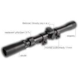 Puškohled 3-7x20 popis