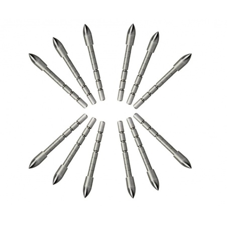 Ss Point Tip File Steel Bullet Point Tip For Inner Diameter 6,5 mm Arrow Shaft