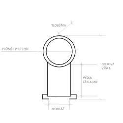 Montáž puškohledu 11mm/25,4mm střední dvoudílná(2)