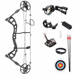 Nastavitelný kladkový luk Wings Black 1-70 lbs