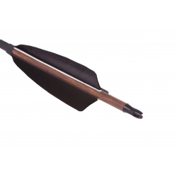 Dřevěný karbonový šíp 30"  krocaní letky