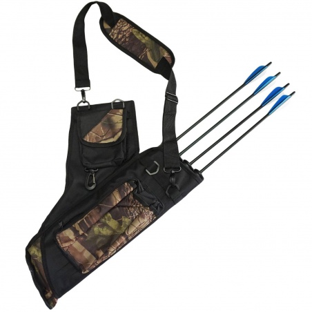 Lukostřelecký trubkový toulec na šípy camo
