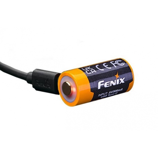 Dobíjecí FENIX USB-C baterie 16340 / ARB-L 16 800mAh 