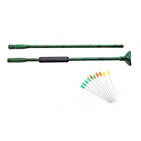 Foukačka 34" 88cm camo + 10 šipek
