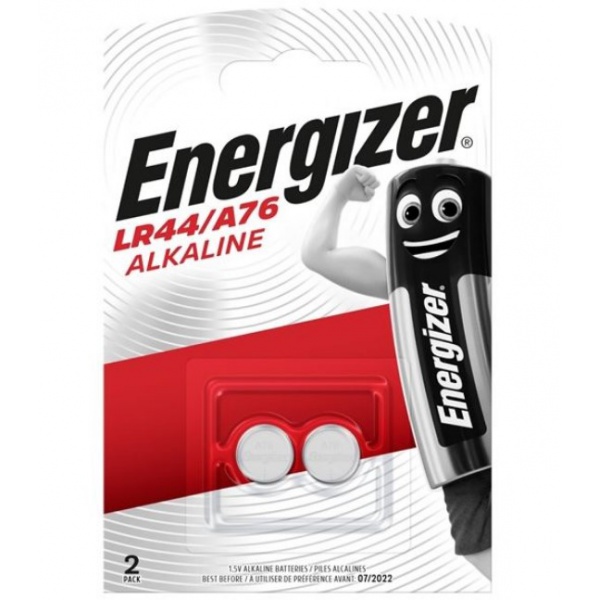 Energizer knoflíková baterie LR44/A76 -1,5V 2ks