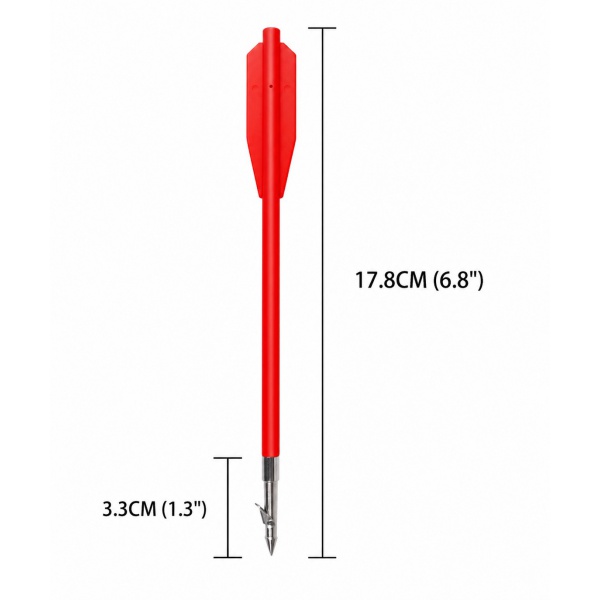 Šipky harpuna do kuše 6 mm x 18 cm 12 ks 6,8" 