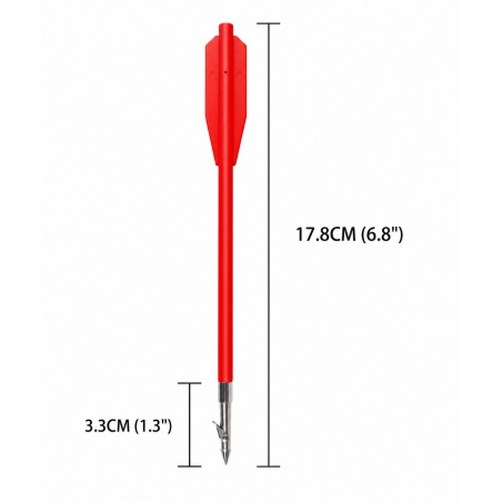 Šipky harpuna do kuše 6 mm x 18 cm 12 ks 6,8" 