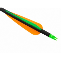 Šíp hliníkový do luku 30" s výměnným hrotem 9mm x 76cm black (3)