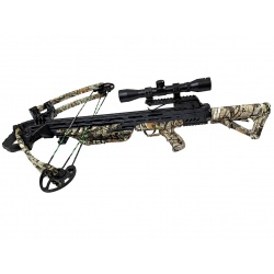 Kuše kladková Dark Dragon Camo 150 lbs + kušohled 4x32 (2)