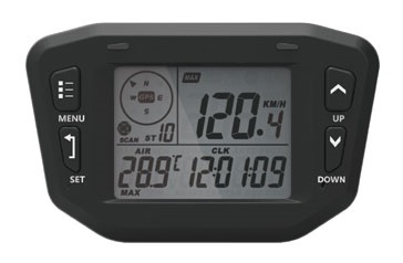Profesionální GPS měřič motohodin, rychlosti, teploty, tachometr, napětí, servisní prohl