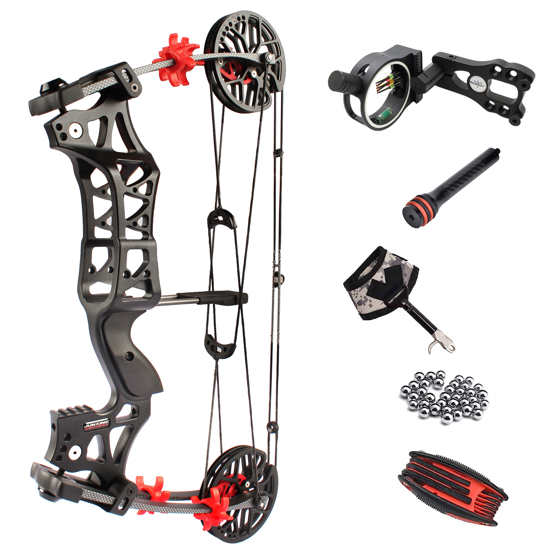 Jinx Dual Hunter Black 30-60 lbs nastavitelný kladkový luk obouruký 32