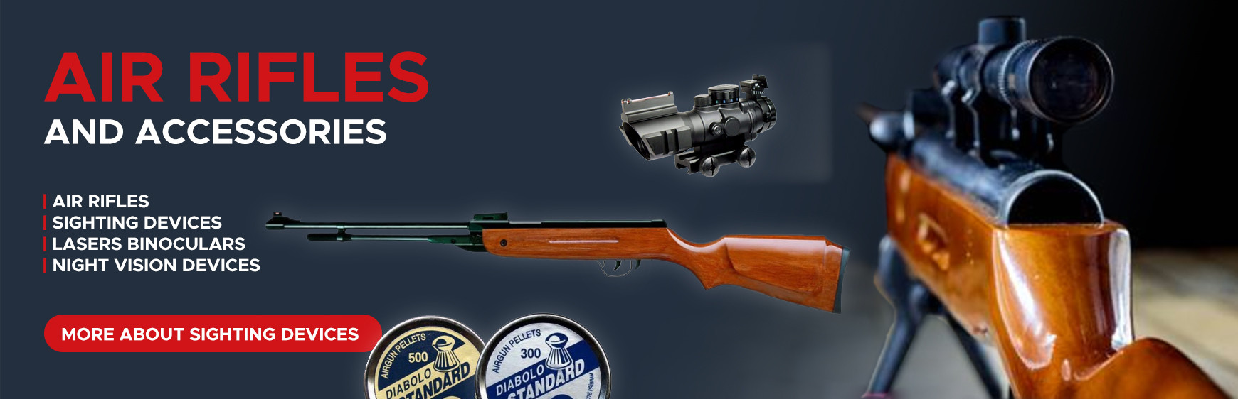 Air rifles and accessories